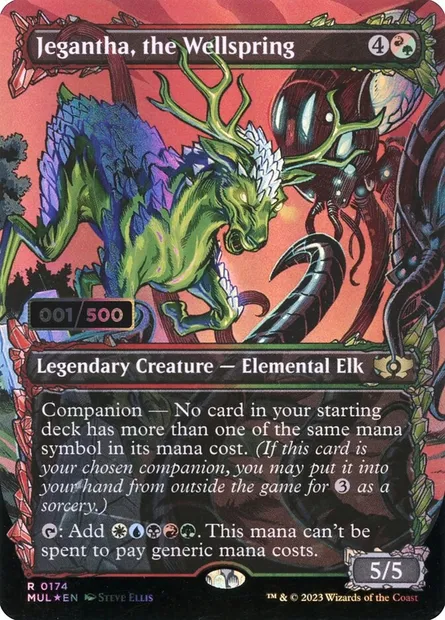 Jegantha, the Wellspring, Magic card MUL 174z — Multiverse Legends set