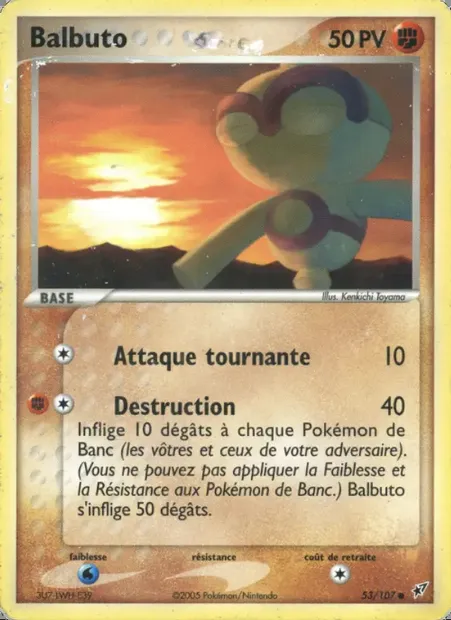 Balbuto, carte Pokémon DX 53 — extension EX Deoxys