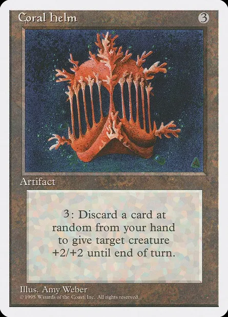 Coral Helm, Magic card 4ED 310 — Fourth Edition set