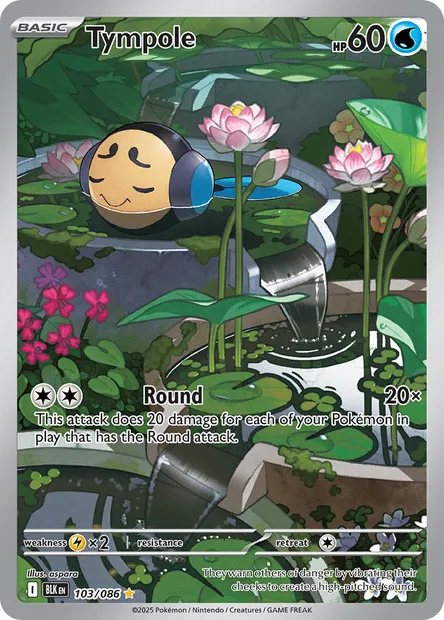 Tympole, Pokémon card BLK 103 — Black Bolt set