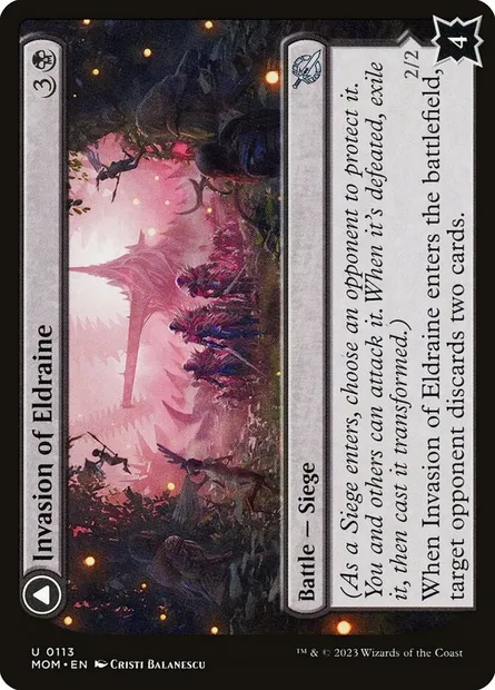 Invasion of Eldraine // Prickle Faeries, Magic card MOM 113 — March of the Machine set