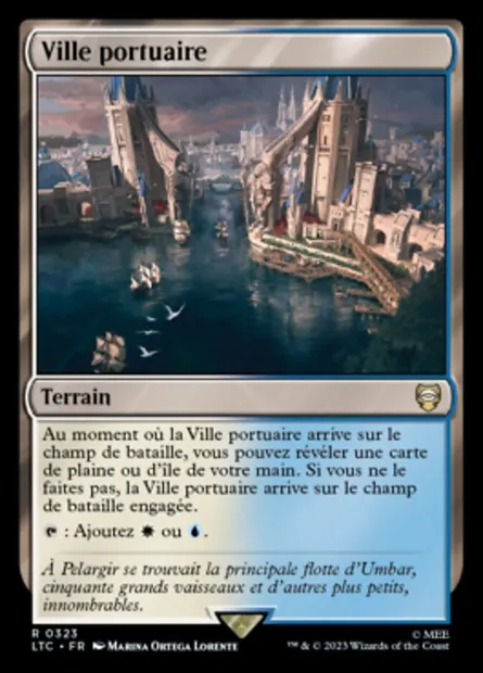 Ville portuaire, carte Magic LTC 323 — extension Tales of Middle-earth Commander