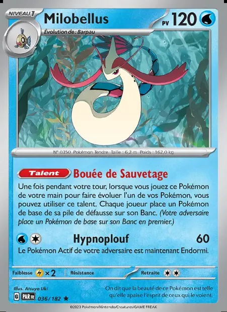 Milobellus, carte Pokémon PAR 036 — extension Faille Paradoxe