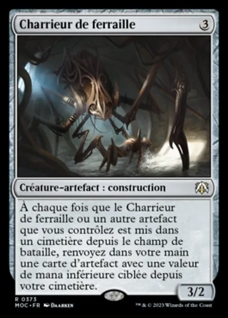 Charrieur de ferraille, carte Magic MOC 373 — extension March of the Machine Commander