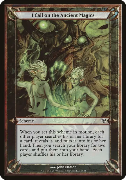 I Call on the Ancient Magics, Magic card OARC 16★ — Archenemy Schemes set