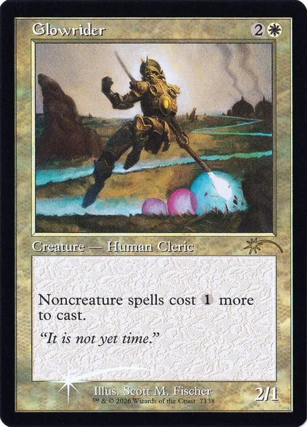 Cavalier nimbé, carte Magic SLD 7138 — extension Secret Lair Drop