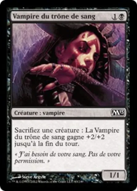 Vampire du trône de sang, carte Magic M13 83 — extension Magic 2013