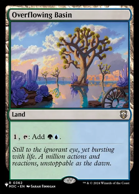 Overflowing Basin, Magic card PLST M3C-362 — The List set
