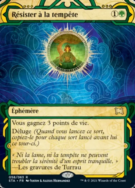 Résister à la tempête, carte Magic STA 58 — extension Strixhaven Mystical Archive