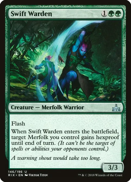 Swift Warden, Magic card RIX 146 — Rivals of Ixalan set