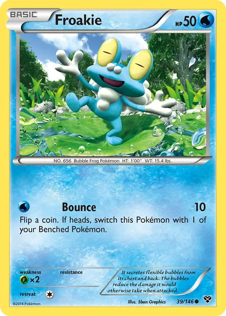 Froakie, Pokémon card XY 39 — XY set