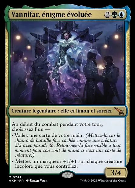 Vannifar, énigme évoluée, carte Magic MKM 241 — extension Murders at Karlov Manor