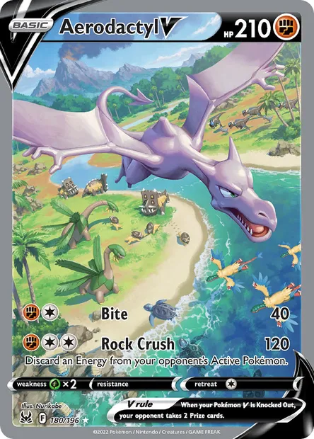 Aerodactyl V, Pokémon card LOR 180 — Lost Origin set