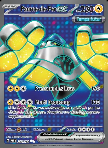 Paume-de-Fer-ex, carte Pokémon PAR 223 — extension Faille Paradoxe
