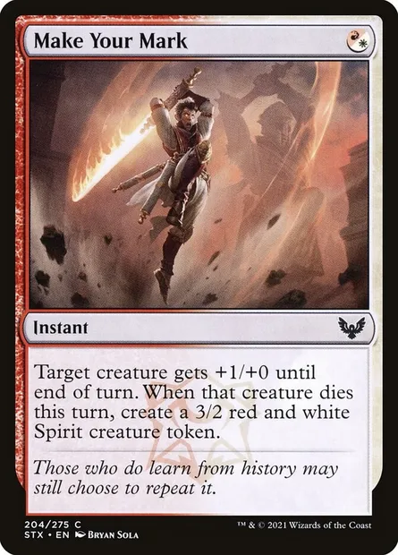 Make Your Mark, Magic card STX 204 — Strixhaven: School of Mages set