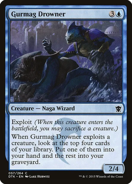 Gurmag Drowner, Magic card DTK 57 — Dragons of Tarkir set
