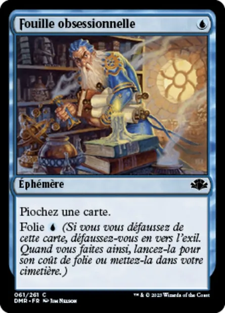 Fouille obsessionnelle, carte Magic DMR 61 — extension Dominaria Remastered