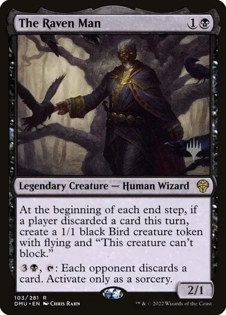The Raven Man, Magic card PDMU 103p — Dominaria United Promos set
