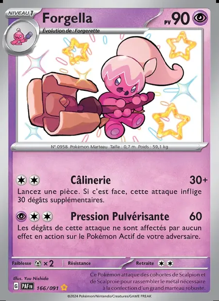 Forgella, carte Pokémon PAF 166 — extension Destinées de Paldea