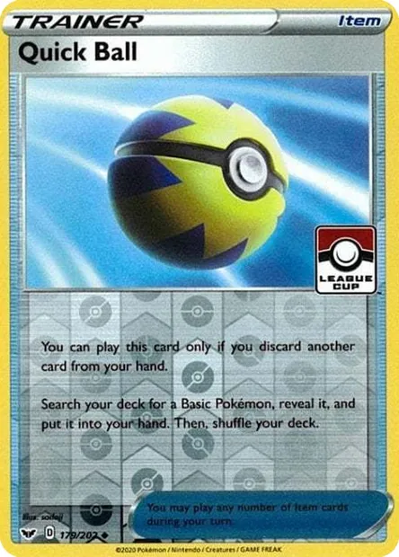 Rapide Ball, carte Pokémon LGP 179 — extension League Promos