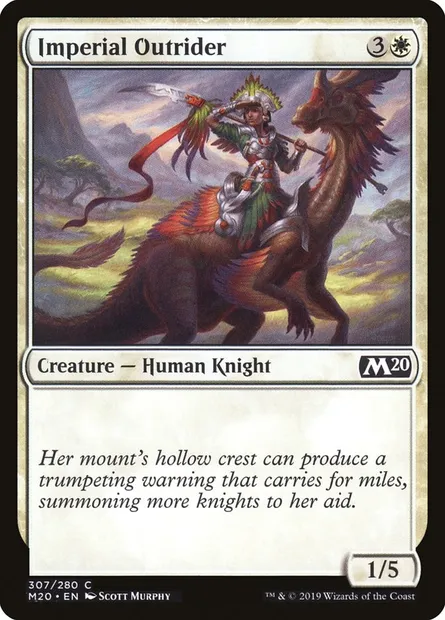 Imperial Outrider, Magic card M20 307 — Core Set 2020 set