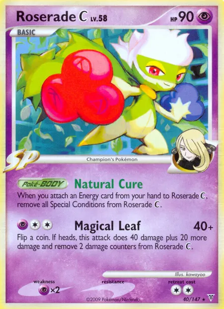 Roserade C, Pokémon card SV 40 — Supreme Victors set