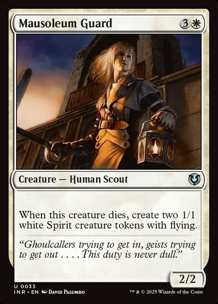 Garde du mausolée, carte Magic INR 33 — extension Innistrad Remastered
