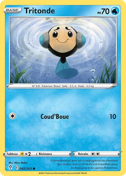 Tritonde, carte Pokémon EVS 42 — extension Évolution Céleste