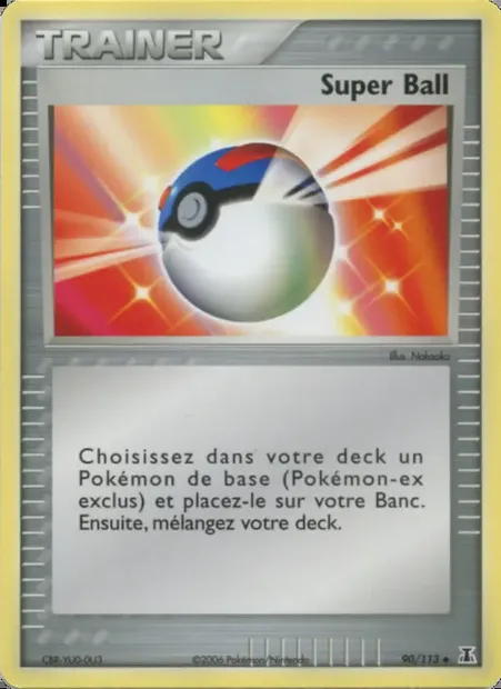 Super Ball, carte Pokémon DS 90 — extension EX Espèces Delta