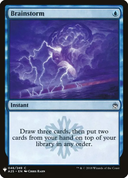 Brainstorm, Magic card PLST A25-46 — The List set