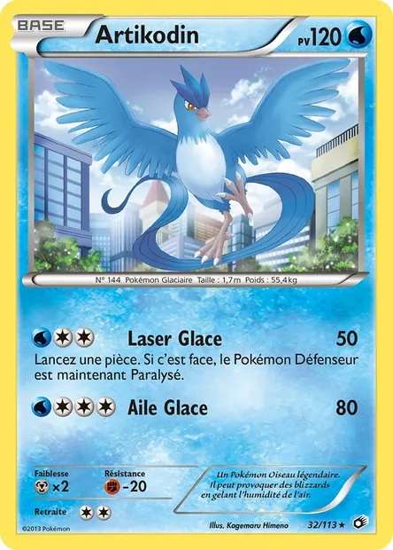 Artikodin, carte Pokémon LTR 32 — extension Legendary Treasures