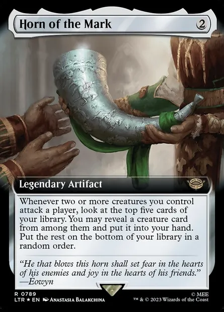 Horn of the Mark, Magic card LTR 789 — The Lord of the Rings: Tales of Middle-earth set