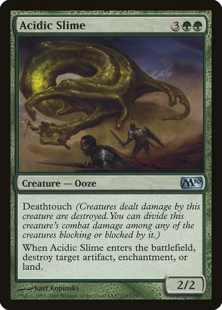 Acidic Slime, Magic card M10 165 — Magic 2010 set