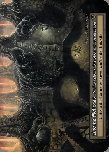 Gnome Hollows, Sorcery card ALP 361 — Alpha set