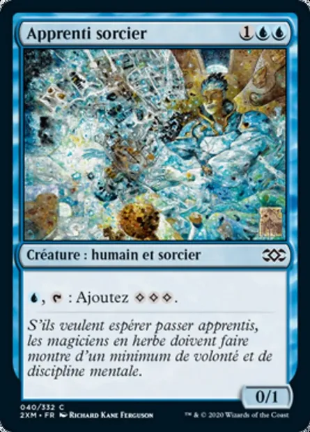 Apprenti sorcier, carte Magic 2XM 40 — extension Double Masters