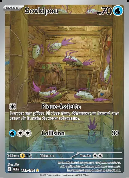Sovkipou, carte Pokémon PAR 191 — extension Faille Paradoxe