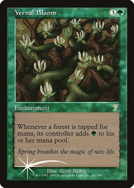 Vernal Bloom, Magic card 7ED 281★ — Seventh Edition set