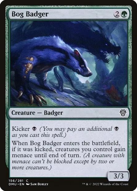 Bog Badger, Magic card DMU 156 — Dominaria United set