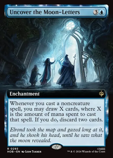 Uncover the Moon-Letters, Magic card HOB 293 — The Hobbit set