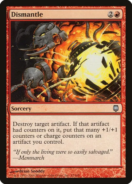 Dismantle, Magic card DST 57 — Darksteel set