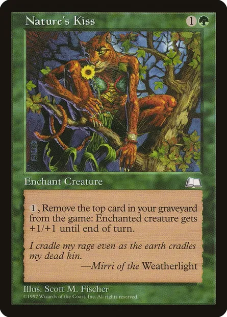 Baiser de la nature, carte Magic WTH 136 — extension Aquilon