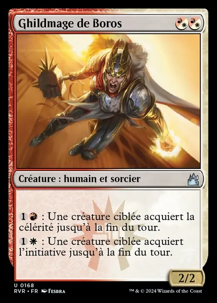 Ghildmage de Boros, carte Magic RVR 168 — extension Ravnica Remastered