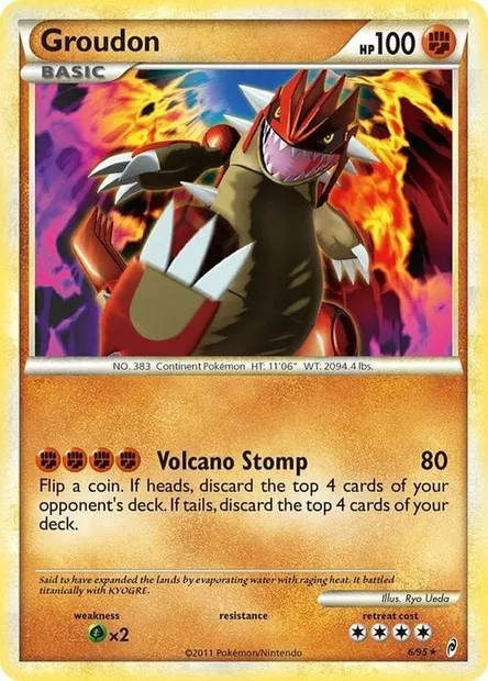 Groudon, carte Pokémon TDX 006-2 — extension Theme Deck & Blisters Exclusives