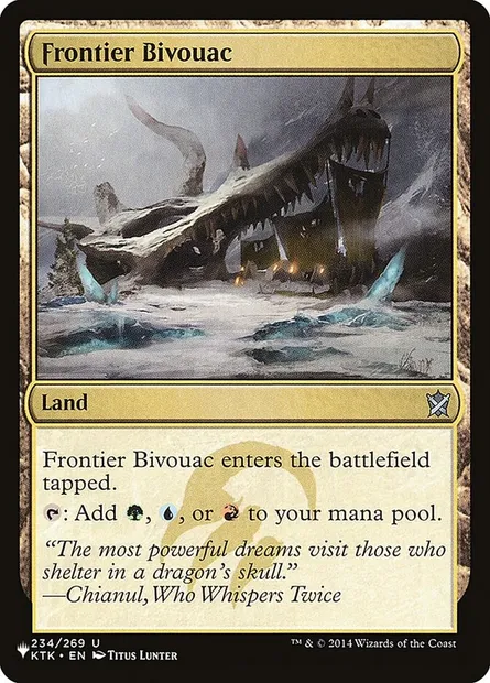 Frontier Bivouac, Magic card PLST KTK-234 — The List set