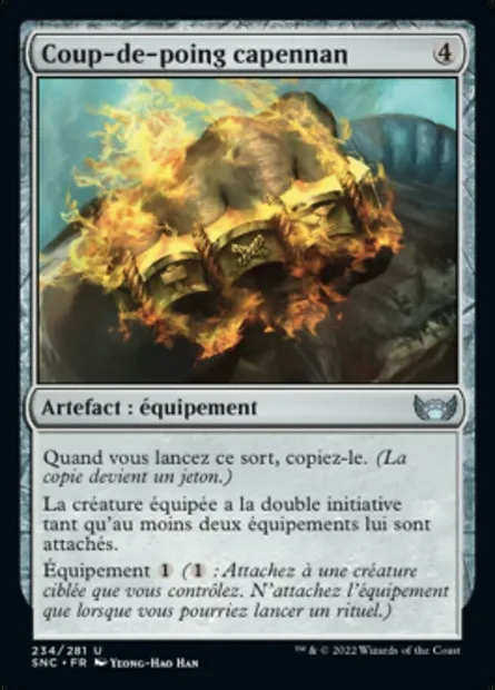 Coup-de-poing capennan, carte Magic SNC 234 — extension Les rues de la Nouvelle-Capenna