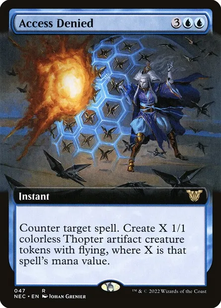 Access Denied, Magic card NEC 47 — Neon Dynasty Commander set