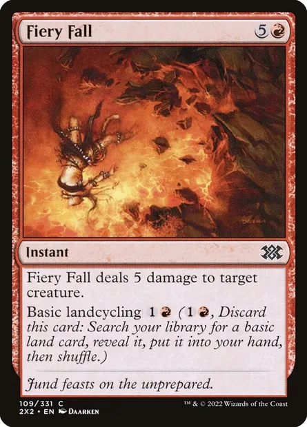 Fiery Fall, Magic card 2X2 109 — Double Masters 2022 set