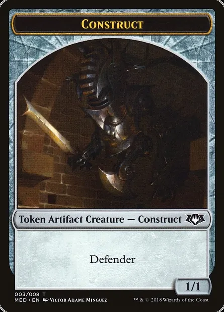 Construct, carte Magic TMED G3 — extension Mythic Edition Tokens