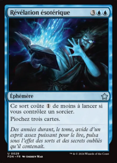 Révélation ésotérique, carte Magic FDN 29 — extension Foundations