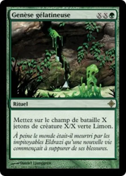 Genèse gélatineuse, carte Magic ROE 183 — extension L'ascension des Eldrazi